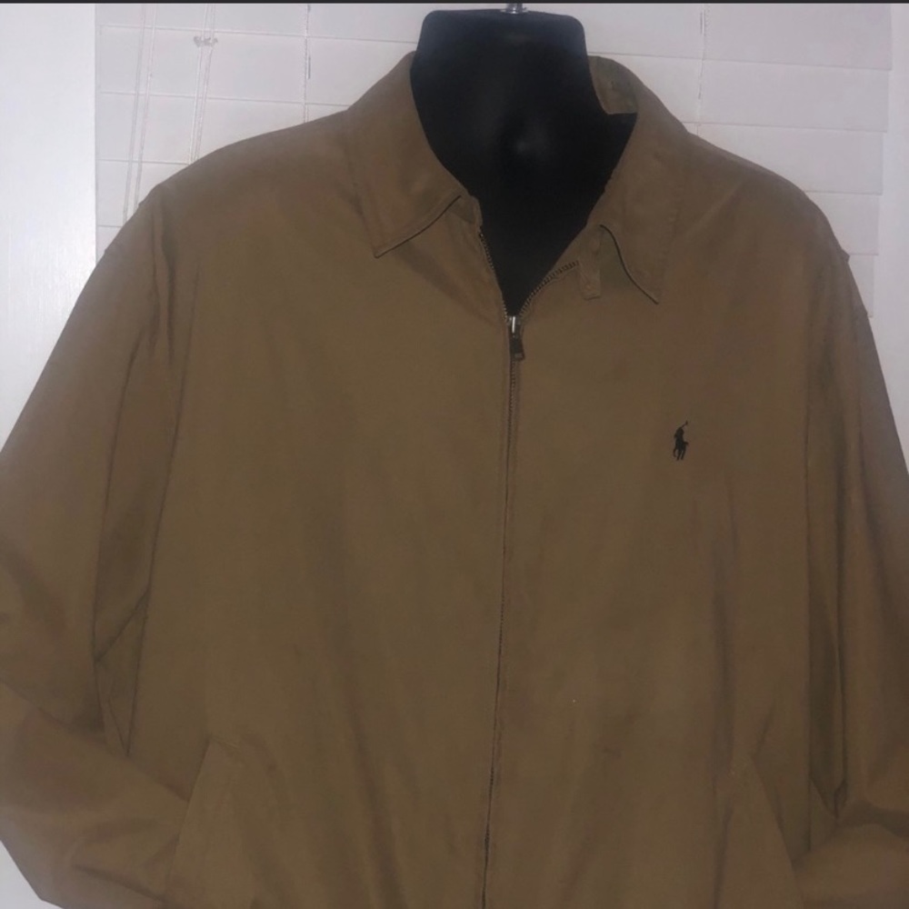 Men’s tan brown polo Ralph Lauren jacket size xxl